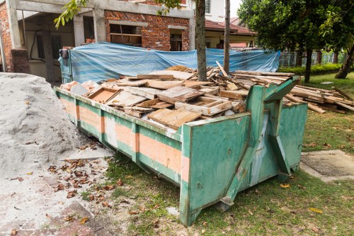 Professional team performing house clearance in Castelnau